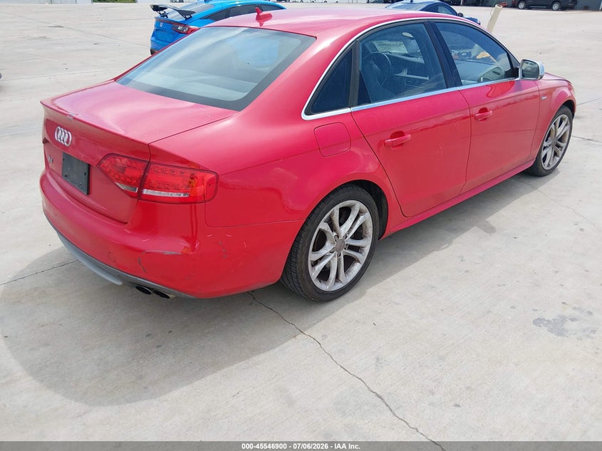 2011 Audi S4 VIN WAUDGAFL5BA062895 IAAI salvage auction — FRONT END, Salvage (Texas), sold $1,325 on 2026-07-31 (photo 4)