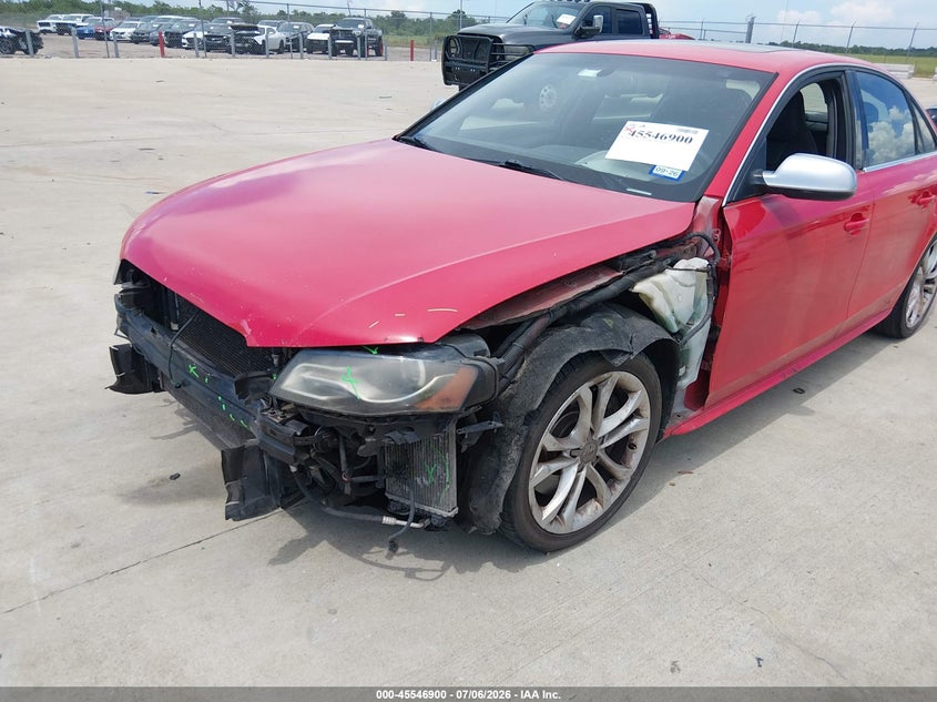 2011 Audi S4 VIN WAUDGAFL5BA062895 IAAI salvage auction — FRONT END, Salvage (Texas), sold $1,325 on 2026-07-31 (photo 6)