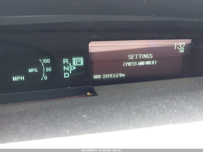 2010 Toyota Prius VIN JTDKN3DU9A0118235 IAAI salvage auction — NORMAL WEAR, Clear (Massachusetts), sold $1,400 on 2026-07-14 (photo 7)