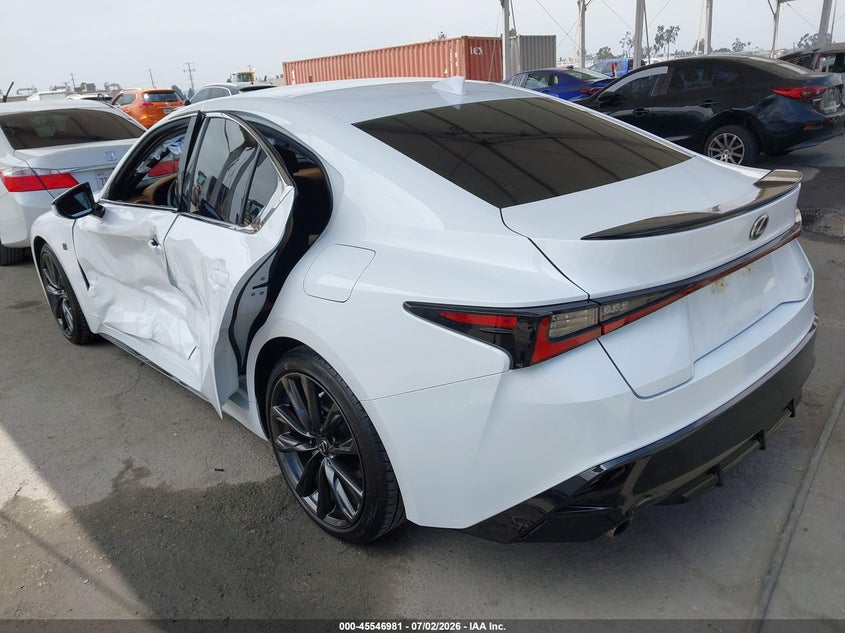 2025 Lexus Is VIN JTHBA1D24S5135638 IAAI salvage auction — LEFT SIDE, Salvage Title, sold $14,000 on 2026-07-29 (photo 3)