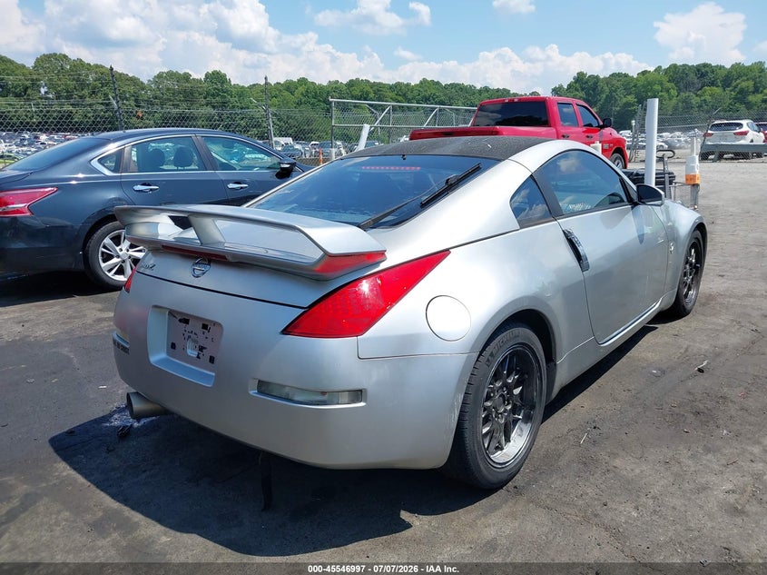 2003 Nissan 350z VIN JN1AZ34E63T006618 IAAI salvage auction — NORMAL WEAR, Salvage (North Carolina), sold $1,675 on 2026-07-23 (photo 4)
