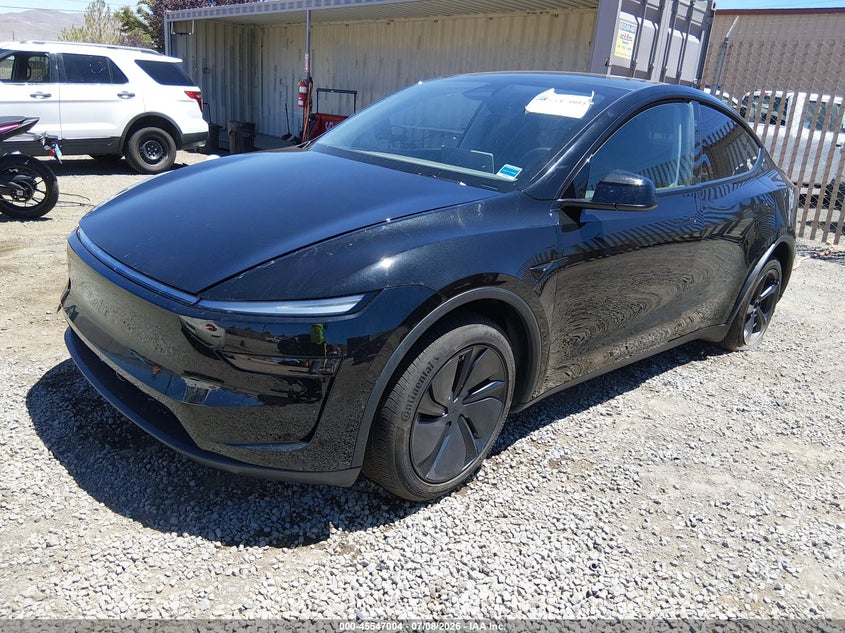 2026 Tesla Model y VIN 7SAYGDEE6TF426939 IAAI salvage auction — LEFT REAR, Wait Title, sold $28,850 on 2026-09-17 (photo 2)