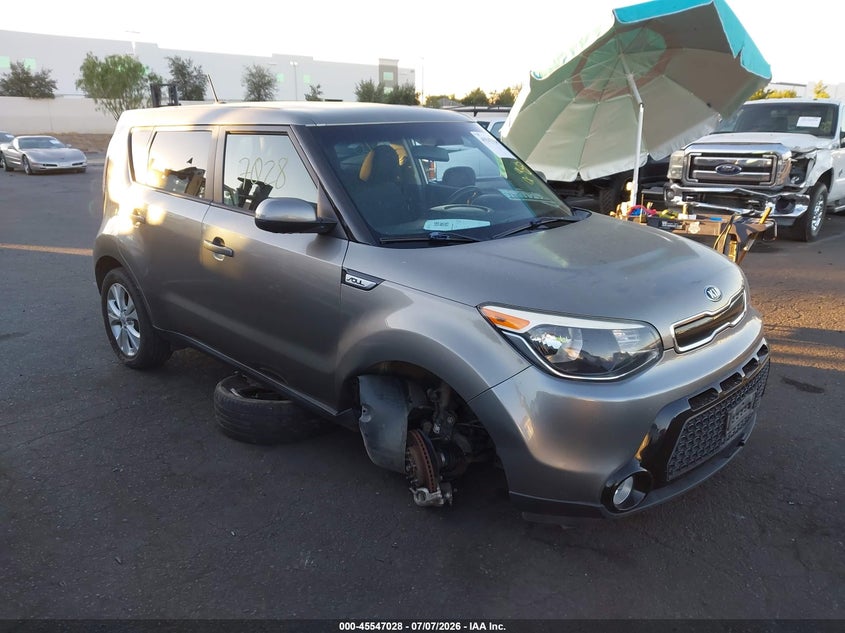 2016 Kia Soul VIN KNDJP3A51G7261327 IAAI salvage auction — RIGHT FRONT, Salvage Certificate (California), sold $925 on 2026-07-22 (photo 1)