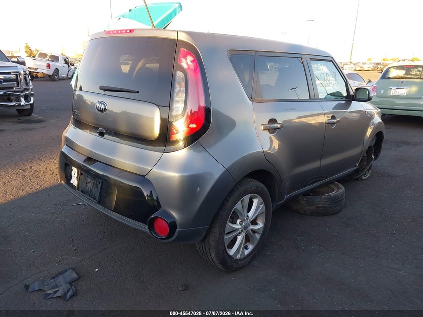 2016 Kia Soul VIN KNDJP3A51G7261327 IAAI salvage auction — RIGHT FRONT, Salvage Certificate (California), sold $925 on 2026-07-22 (photo 4)