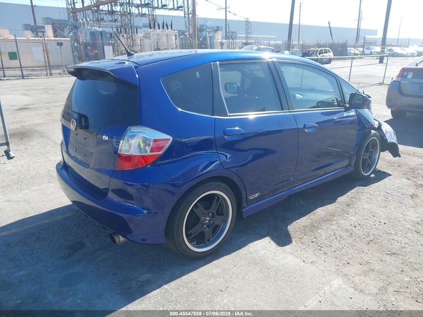 2013 Honda Fit VIN JHMGE8H69DC011301 IAAI salvage auction — RIGHT FRONT, Salvage (California), sold $825 on 2026-07-28 (photo 4)