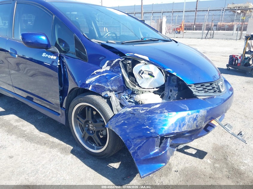 2013 Honda Fit VIN JHMGE8H69DC011301 IAAI salvage auction — RIGHT FRONT, Salvage (California), sold $825 on 2026-07-28 (photo 6)
