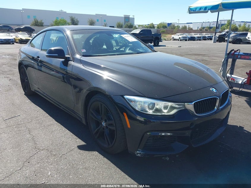 2014 BMW 4er VIN WBA3N7C50EK221413 IAAI salvage auction — LEFT FRONT, Salvage Certificate (California), sold $3,600 on 2026-07-15 (photo 1)