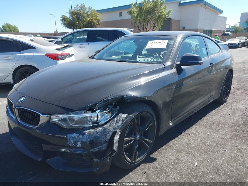 2014 BMW 4er VIN WBA3N7C50EK221413 IAAI salvage auction — LEFT FRONT, Salvage Certificate (California), sold $3,600 on 2026-07-15 (photo 2)