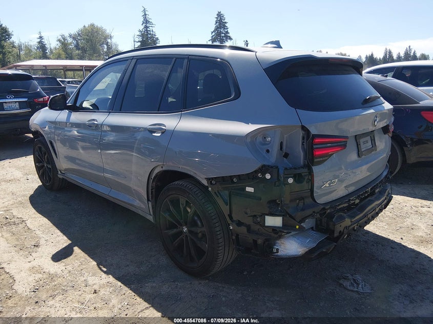 2024 BMW X3 VIN WBX57DP06RN301115 IAAI salvage auction — FRONT & REAR, Bill Of Sale (Washington), sold $17,200 on 2026-09-06 (photo 3)