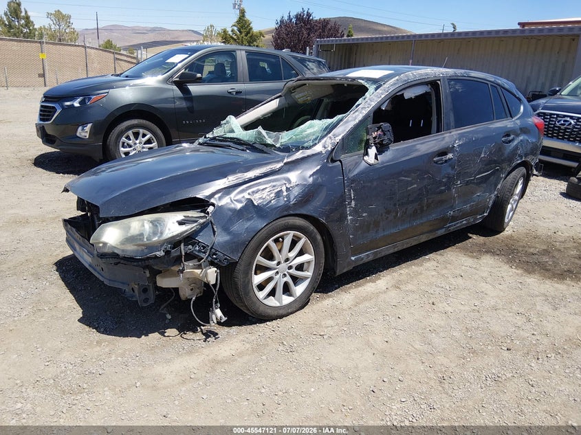 2013 Subaru Impreza VIN JF1GPAA68D2876639 IAAI salvage auction — ROLLOVER, Salvage (Nevada), sold $100 on 2026-07-31 (photo 2)