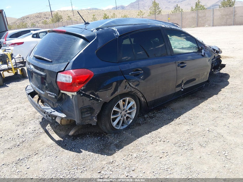 2013 Subaru Impreza VIN JF1GPAA68D2876639 IAAI salvage auction — ROLLOVER, Salvage (Nevada), sold $100 on 2026-07-31 (photo 4)