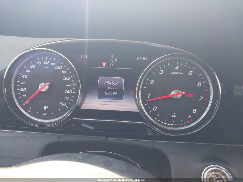 2017 Mercedes-benz E-klasse VIN WDDZF4KB4HA094987 IAAI salvage auction — FRONT END, Salvage Title, sold $3,050 on 2026-07-29 (photo 7)