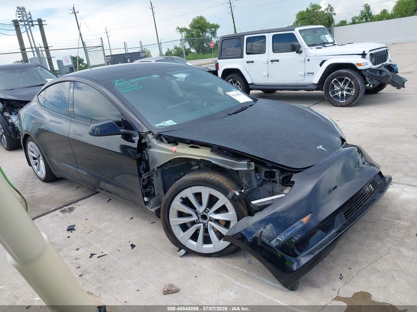 2023 Tesla Model 3 VIN 5YJ3E1EA2PF492595 — IAAI salvage auction photo