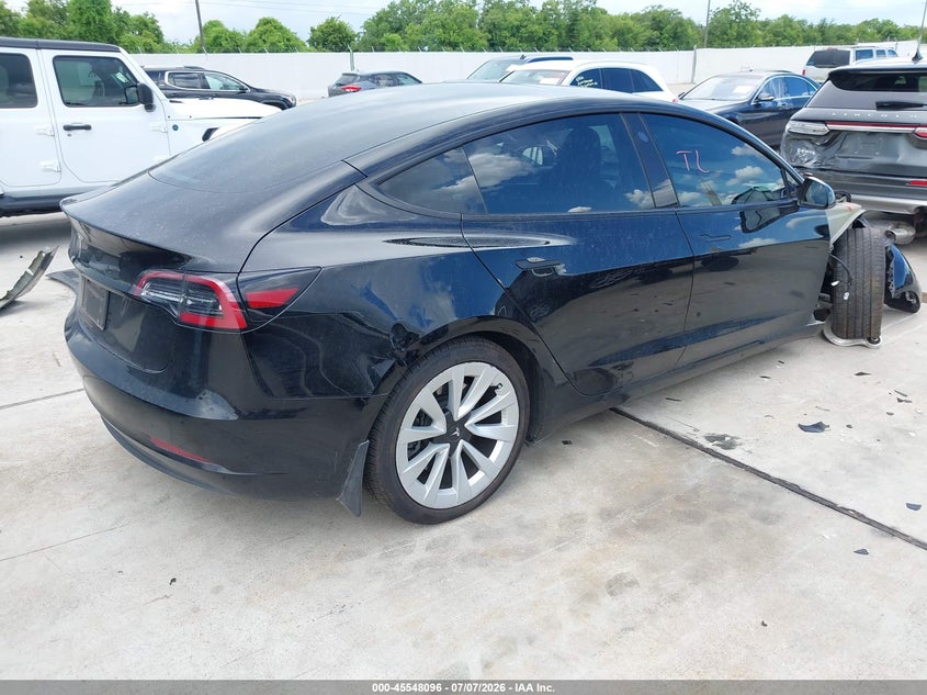 2023 Tesla Model 3 VIN 5YJ3E1EA2PF492595 IAAI salvage auction — FRONT END, Original (Texas), sold $7,600 on 2026-08-28 (photo 4)