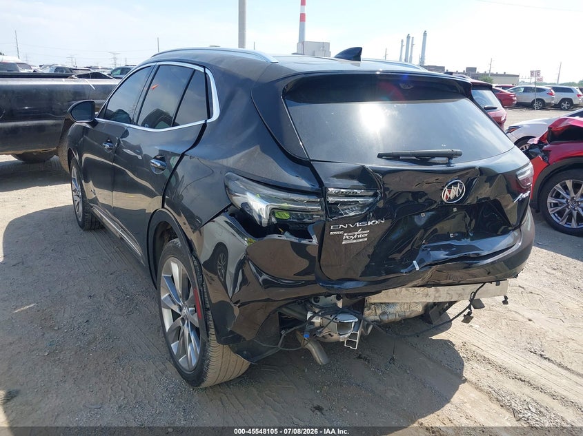 2022 Buick Envision VIN LRBFZSR47ND016406 IAAI salvage auction — REAR END, Wait Title, sold $7,075 on 2026-08-19 (photo 6)