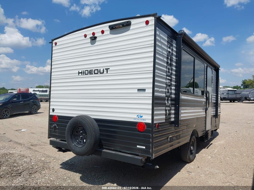 2025 Keystone Hideout VIN 4YDTH1G18SW242106 IAAI salvage auction — HAIL, Salvage (Kansas), sold $4,825 on 2026-09-02 (photo 4)