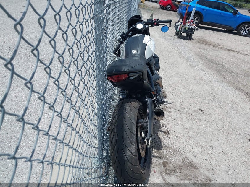 2022 Ducati Scrambler VIN ML0KAFPM7NT005851 IAAI salvage auction — LEFT SIDE, Certificate Of Destruction (Florida), sold $1,700 on 2026-07-29 (photo 6)