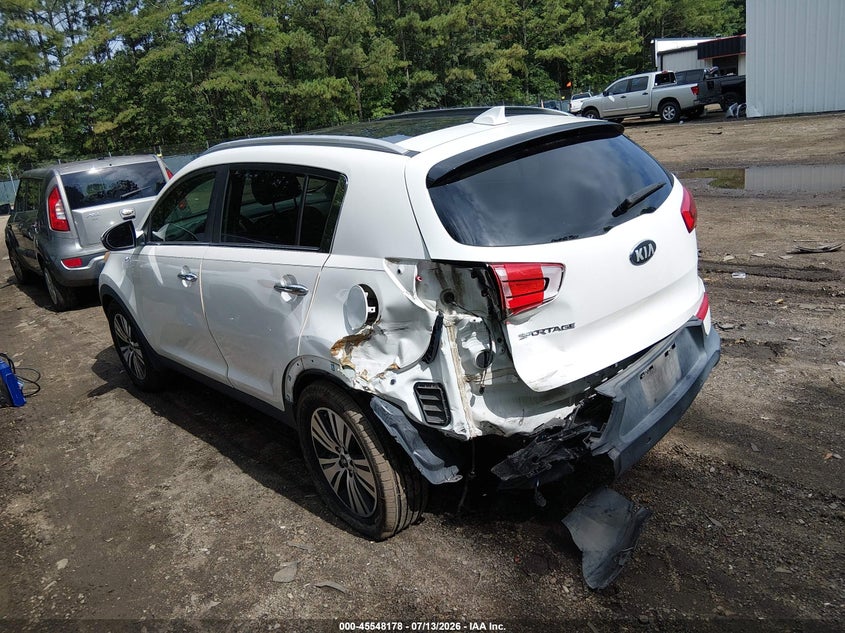 2015 Kia Sportage VIN KNDPCCAC1F7791638 IAAI salvage auction — REAR END, Clear (Virginia), sold $2,000 on 2026-07-30 (photo 3)