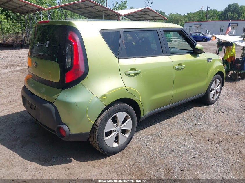 2014 Kia Soul VIN KNDJN2A22E7042668 IAAI salvage auction — NORMAL WEAR, Clear (Maryland), sold $675 on 2026-07-21 (photo 4)