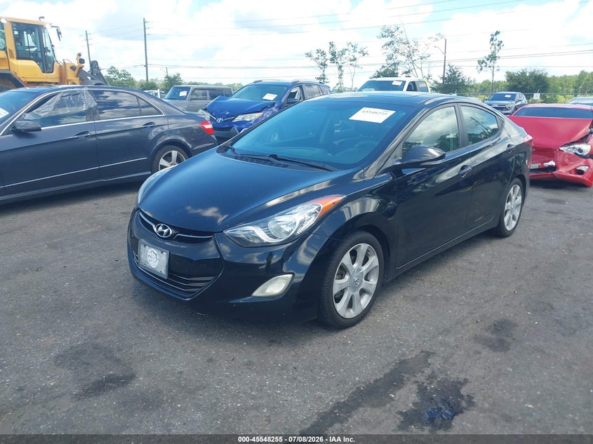 2013 Hyundai Elantra VIN KMHDH4AE5DU616976 IAAI salvage auction — NORMAL WEAR, Clear (Florida), sold $1,650 on 2026-07-14 (photo 2)