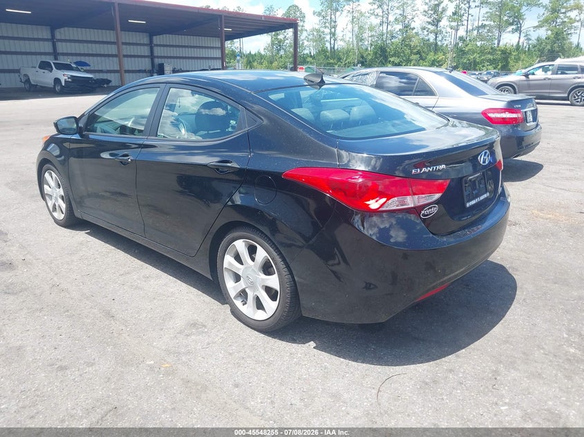 2013 Hyundai Elantra VIN KMHDH4AE5DU616976 IAAI salvage auction — NORMAL WEAR, Clear (Florida), sold $1,650 on 2026-07-14 (photo 3)