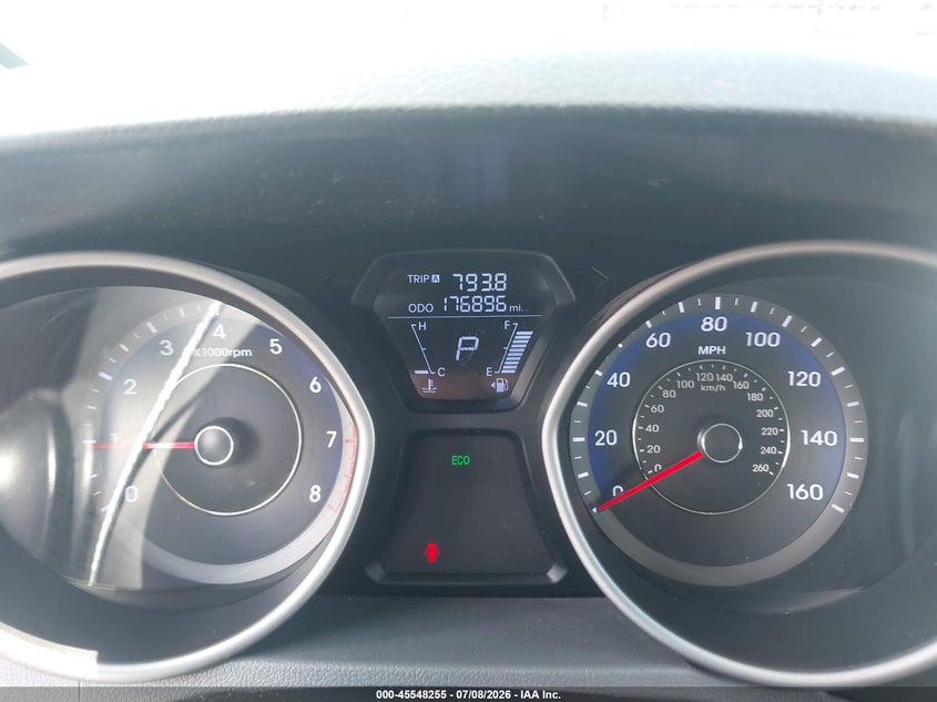 2013 Hyundai Elantra VIN KMHDH4AE5DU616976 IAAI salvage auction — NORMAL WEAR, Clear (Florida), sold $1,650 on 2026-07-14 (photo 7)