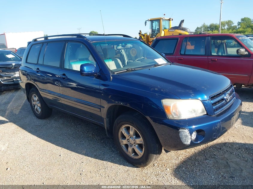 2007 Toyota Highlander VIN JTEEP21A070191767 IAAI salvage auction — NORMAL WEAR, Clear (Illinois), sold $725 on 2026-07-29 (photo 1)