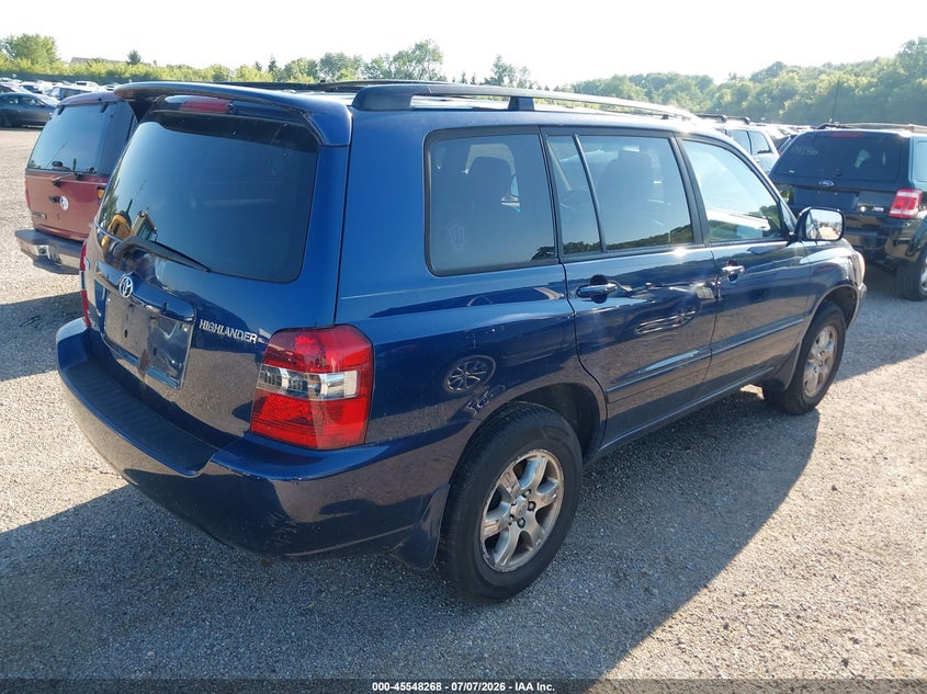 2007 Toyota Highlander VIN JTEEP21A070191767 IAAI salvage auction — NORMAL WEAR, Clear (Illinois), sold $725 on 2026-07-29 (photo 4)