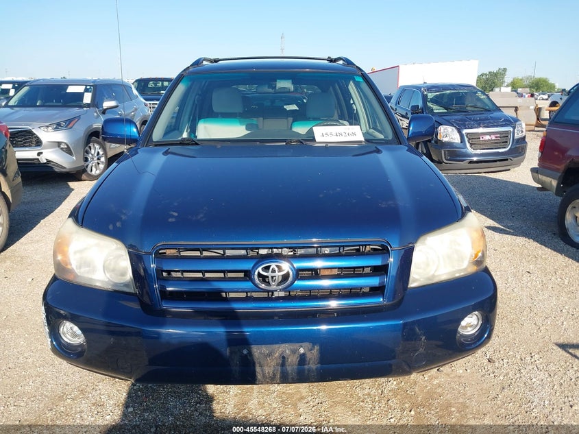 2007 Toyota Highlander VIN JTEEP21A070191767 IAAI salvage auction — NORMAL WEAR, Clear (Illinois), sold $725 on 2026-07-29 (photo 6)