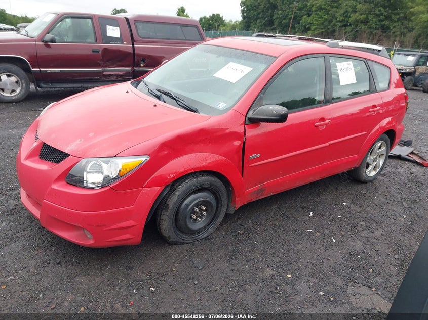 2003 Pontiac Vibe VIN 5Y2SL62873Z481192 IAAI salvage auction — FRONT END, Salvage (Pennsylvania), sold $450 on 2026-07-28 (photo 2)
