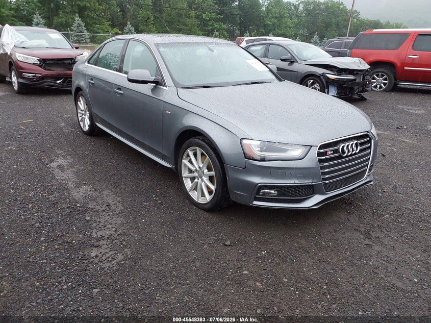 2015 Audi A4 VIN WAUFFAFL8FN037029 IAAI salvage auction — LEFT SIDE, Salvage (Pennsylvania), sold $25 on 2026-08-02 (photo 1)
