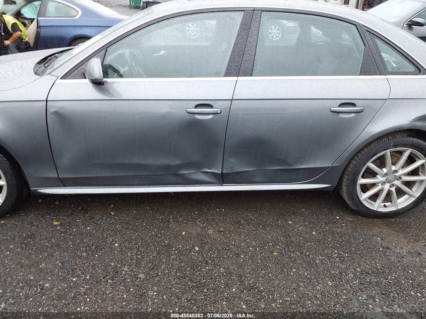 2015 Audi A4 VIN WAUFFAFL8FN037029 IAAI salvage auction — LEFT SIDE, Salvage (Pennsylvania), sold $25 on 2026-08-02 (photo 6)