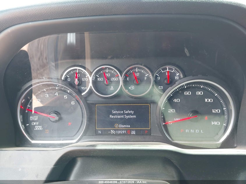 2020 Chevrolet Silverado VIN 1GCPYFED8LZ152761 IAAI salvage auction — FRONT END, Salvage Title, sold $8,200 on 2026-08-25 (photo 7)