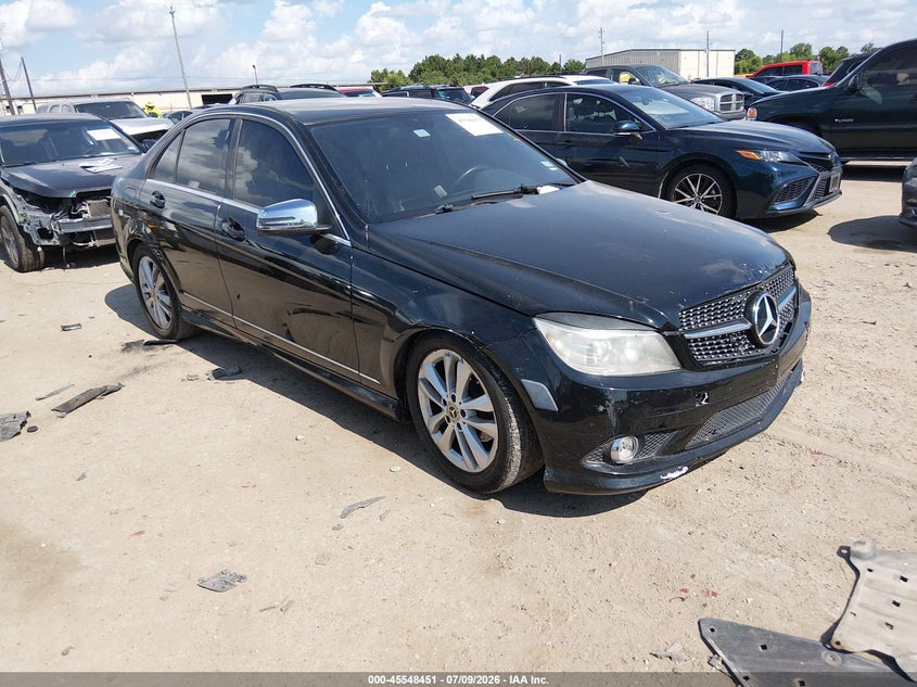 2010 Mercedes-benz C class VIN WDDGF5EB8AR086696 IAAI salvage auction — FRONT END, Original (Texas), sold $550 on 2026-08-12 (photo 1)