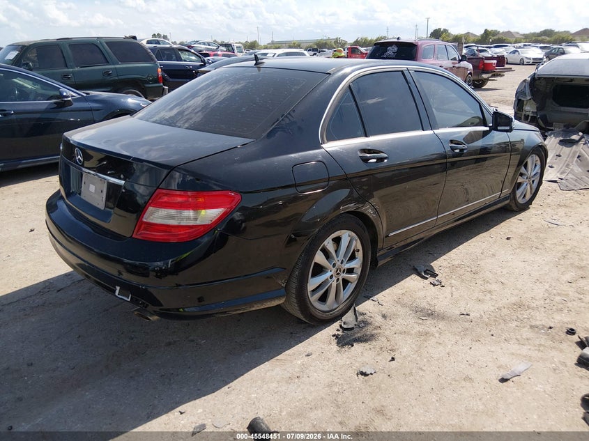 2010 Mercedes-benz C class VIN WDDGF5EB8AR086696 IAAI salvage auction — FRONT END, Original (Texas), sold $550 on 2026-08-12 (photo 4)