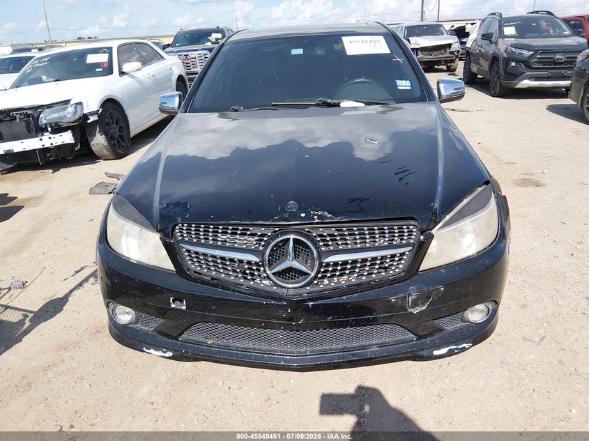2010 Mercedes-benz C class VIN WDDGF5EB8AR086696 IAAI salvage auction — FRONT END, Original (Texas), sold $550 on 2026-08-12 (photo 6)