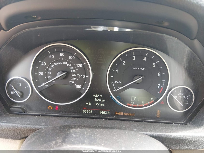 2013 BMW 3er VIN WBA3B3G53DNR79593 IAAI salvage auction — FRONT END, Salvage Title, sold $1,075 on 2026-08-20 (photo 7)