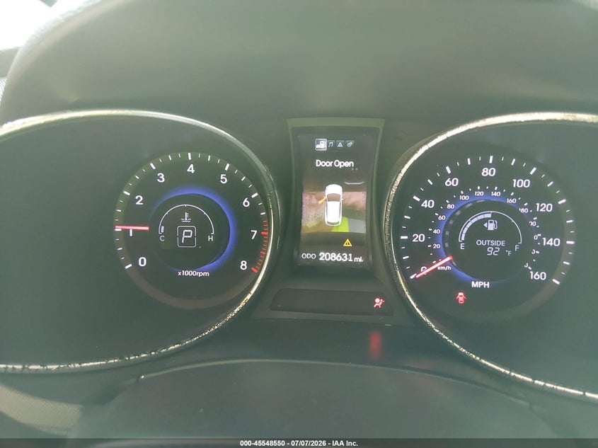 2013 Hyundai Santa fe VIN KM8SR4HF3DU002575 IAAI salvage auction — NORMAL WEAR, Clear (Georgia), sold $1,000 on 2026-07-17 (photo 7)