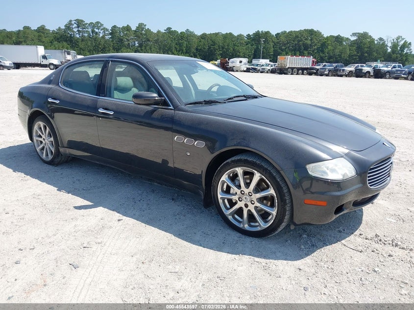 2008 Maserati Quattroporte VIN ZAMFE39A380036832 IAAI salvage auction — REPOSSESSION, Repossession Paperwork (North Carolina), sold $2,700 on 2026-07-21 (photo 1)