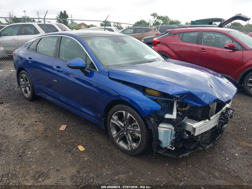 2021 Kia K5 VIN 5XXG34J22MG033793 IAAI salvage auction — FRONT END, Salvage (Virginia), sold $3,950 on 2026-07-21 (photo 1)