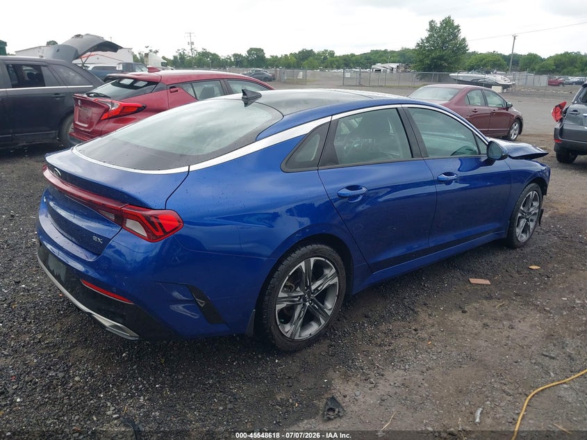 2021 Kia K5 VIN 5XXG34J22MG033793 IAAI salvage auction — FRONT END, Salvage (Virginia), sold $3,950 on 2026-07-21 (photo 4)