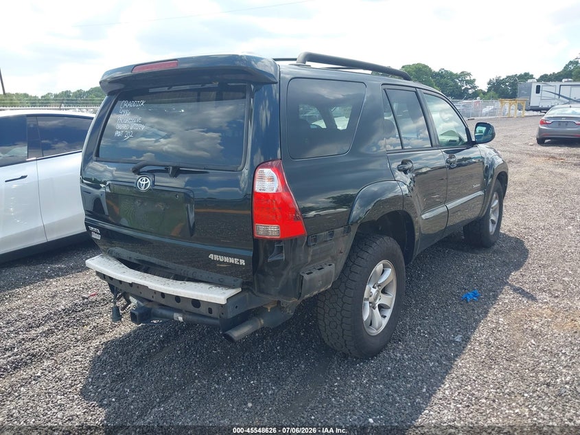 2008 Toyota 4runner VIN JTEZU14R88K006909 IAAI salvage auction — REAR END, Clear (South Carolina), sold $2,800 on 2026-07-28 (photo 4)