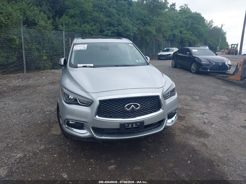 2019 Infiniti Qx60 VIN 5N1DL0MM4KC569551 IAAI salvage auction — FRONT END, Clear (Pennsylvania), sold $2,450 on 2026-07-09 (photo 6)