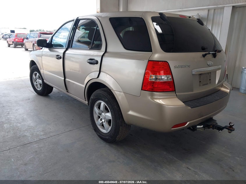 2008 Kia Sorento VIN KNDJD735385838319 IAAI salvage auction — FRONT END, Rebuildable (Florida), sold $325 on 2026-07-29 (photo 3)