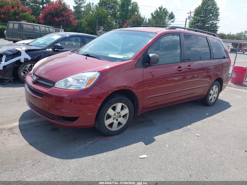 2004 Toyota Sienna VIN 5TDZA23C24S103445 IAAI salvage auction — NORMAL WEAR, Clear-Dealer Only (North Carolina), sold $875 on 2026-07-20 (photo 2)