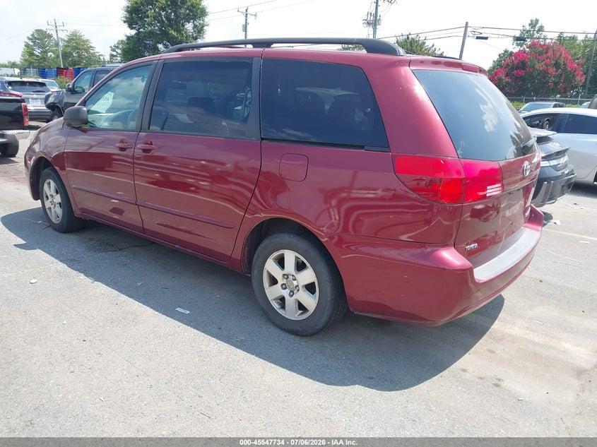 2004 Toyota Sienna VIN 5TDZA23C24S103445 IAAI salvage auction — NORMAL WEAR, Clear-Dealer Only (North Carolina), sold $875 on 2026-07-20 (photo 3)