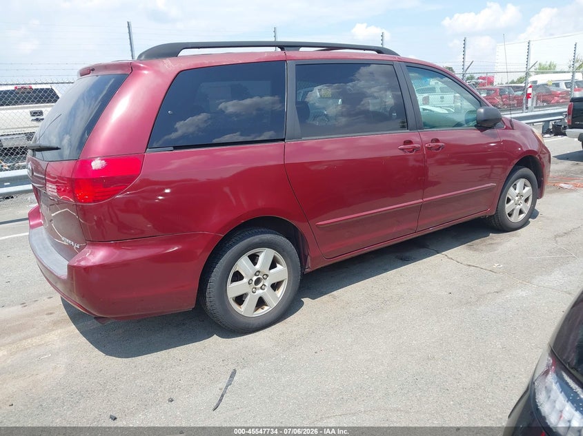 2004 Toyota Sienna VIN 5TDZA23C24S103445 IAAI salvage auction — NORMAL WEAR, Clear-Dealer Only (North Carolina), sold $875 on 2026-07-20 (photo 4)