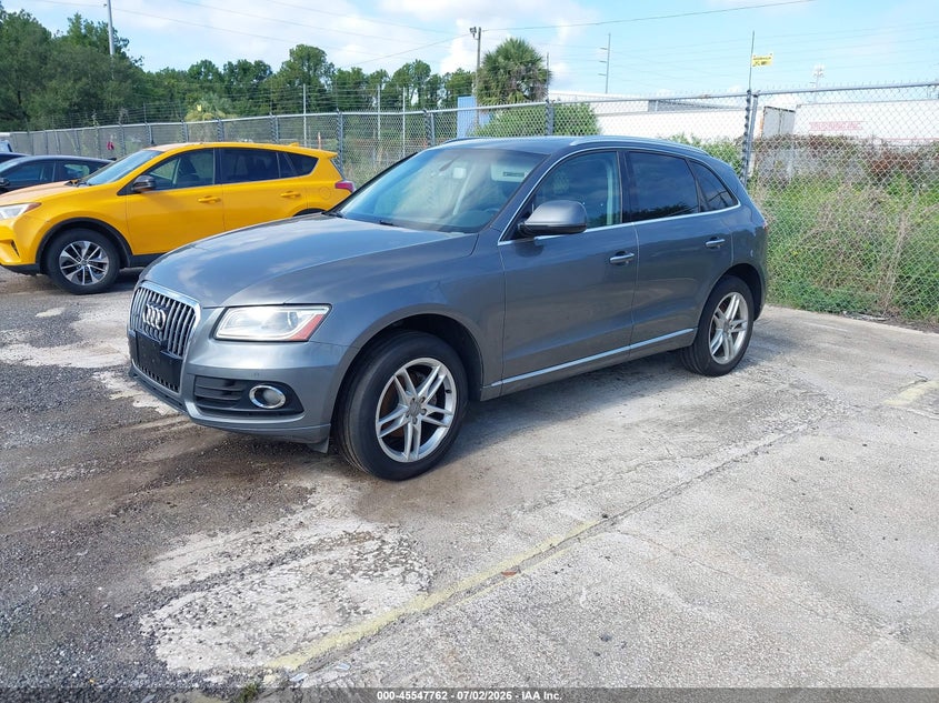 2016 Audi Q5 VIN WA1L2AFP1GA063477 IAAI salvage auction — ENGINE DAMAGE, Clear (Indiana), sold $1,850 on 2026-07-08 (photo 2)