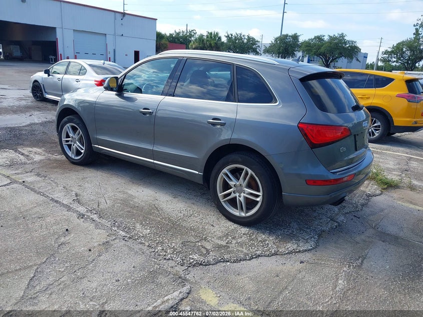 2016 Audi Q5 VIN WA1L2AFP1GA063477 IAAI salvage auction — ENGINE DAMAGE, Clear (Indiana), sold $1,850 on 2026-07-08 (photo 3)