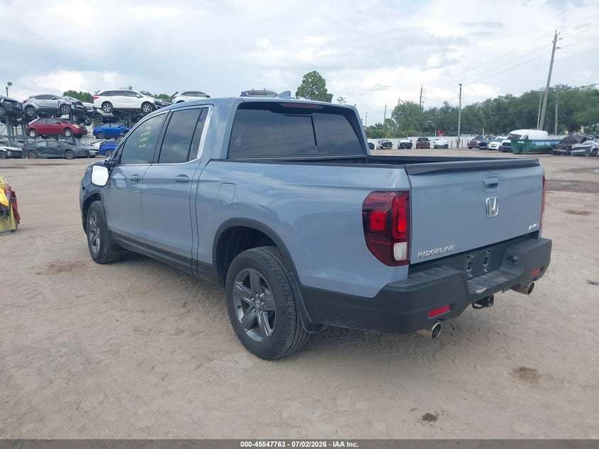 2023 Honda Ridgeline VIN 5FPYK3F55PB039915 IAAI salvage auction — FRONT END, Rebuildable (Florida), sold $9,100 on 2026-07-28 (photo 3)